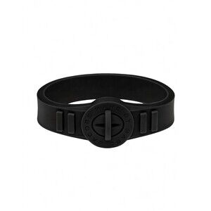 🆕Marc By Marc Jacobs Black Silicone Rubber Turnlock Bracelet